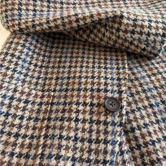 Vintage Wool Houndstooth Blazer - Picture 2 of 3